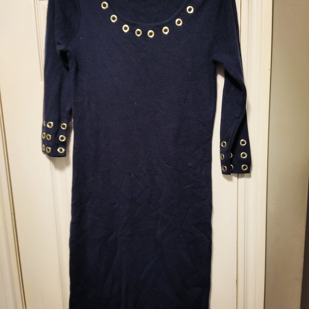 Laura small dress, navy blue in color